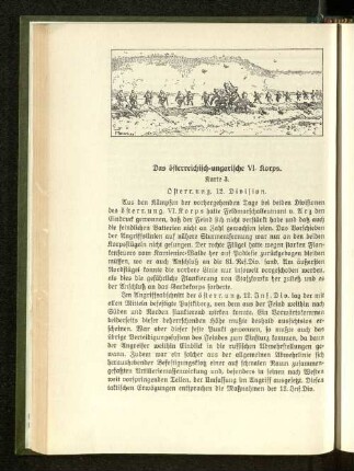 Das österreichisch-ungarische VI. Korps.