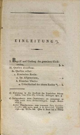 Grundriss eines Systems des gemeinen Civilrechts : zum Behuf von Pandecten-Vorlesungen