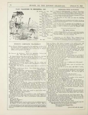 Pam's Valentine to Belgravia. - 1857