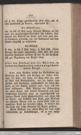 Ueber den Einkauf und die Güte des, im Handel vorkommenden, rohen und geschmolzenen Talgs