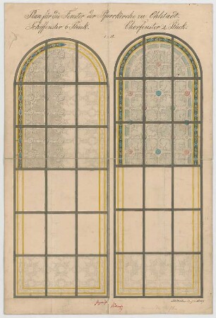 Müller, Josef Anton; Ohlstadt; Pfarrkirche - Fenster (Ansichten)