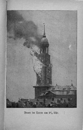 Feuer im Turm um 2 3/4 Uhr.