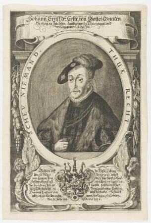 Bildnis des Johann Ernst des Ersten zu Sachsen