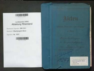 Kippenberger; Otto, Bergassessor; Prüfungs- u. Personalakten Band 1 (Ausarbeitungen)