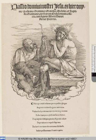 Der Schmerzensmann und der Landsknecht, Titelblatt Große Passion