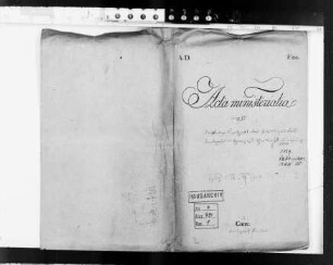 Nachlass der Landgräfin Marie Luise Albertine
