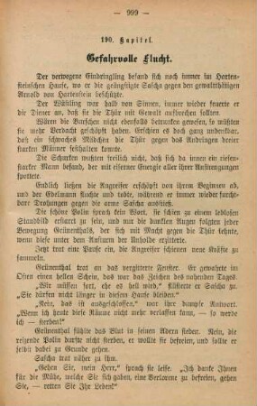 190. Kapitel. Gefahrvolle Flucht.