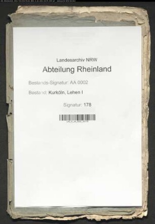 Verzeichnis über seit 1249 vorgegangene Belehnungen