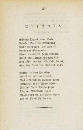 Unschuld.