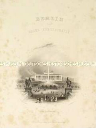 Berlin, Lustgarten und Altes Museum - Titelblatt zu "Berlin und seine Kunstschätze"