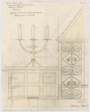 Fischer, Theodor; Lana / Südtirol (Italien); Schule - Altar u. Tabernakel im Betsaal (Detail)