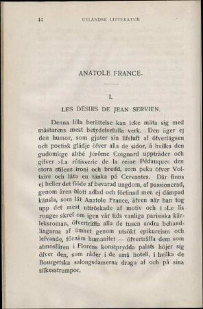 Anatole France.