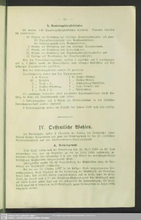 IV. Oeffentliche Wahlen