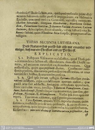 Thesis Secunda Lutherana