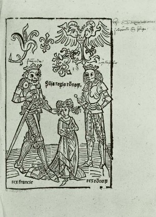 Zwei Männer und eine Frau (Heilige?)