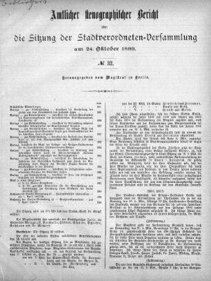 No. 32, 24. Oktober 1889