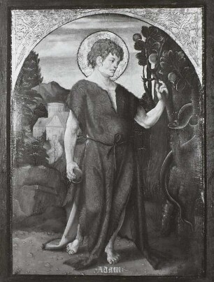Adam, Teil eines Altarflügels