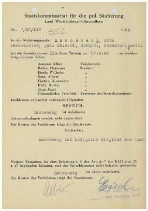 Escheberg, Otto
