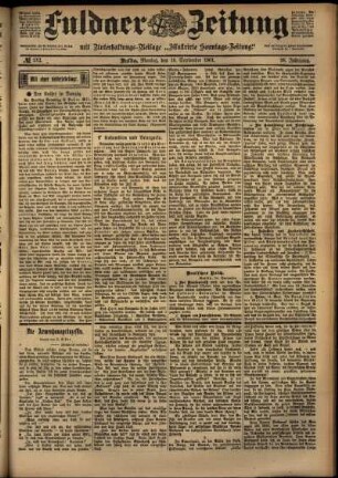 Ausgabe vom Montag, den 16. September 1901.