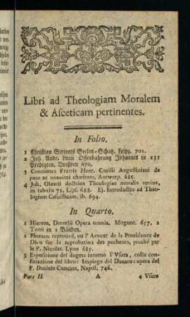 1-21, Libri ad Theologiam Moralem & Asceticam pertinentes