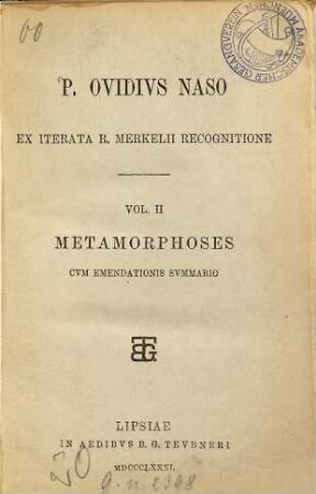 P. Ovidius Naso, 2