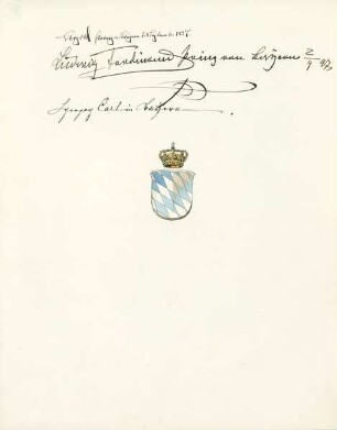 Leopold, Prinz von Bayern; Ludwig Ferdinand, Prinz von Bayern; Herzog Carl in Bayern