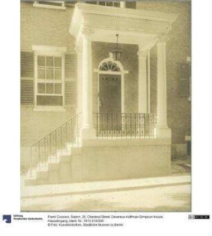 Salem, 26, Chestnut Street, Devereux-Hoffman-Simpson house, Hauseingang