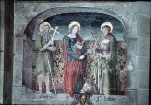 Die Heiligen Onuphrius, Margaretha und Matthäus