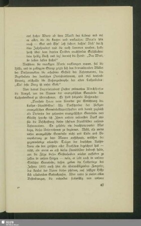 Rede des Superintendent Pastor primarius Kirchhofer