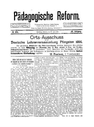 Welche Stoffe sind nach den Forderungen der Gegenwart aus dem Lehrplan der Volksschule zu entfernen bezw. demselben einzufügen?