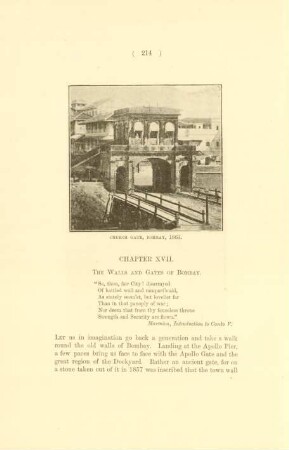 Chapter XVII. The walls and gates of Bombay