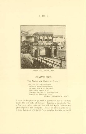 Chapter XVII. The walls and gates of Bombay