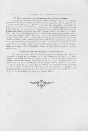 XII. Pensions- und Unterstützungskasse der Hüttenbeamten.