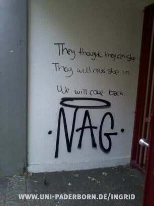 They thought they can stop us They will never stop us. We will come back.