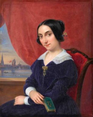 Bildnis Agnes Hottenroth, die Frau des Künstlers