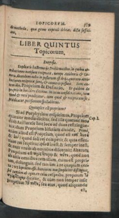 Liber Quintus Topicorum