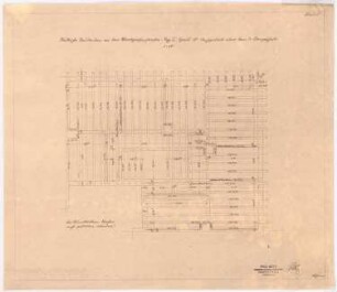 Städtische Neubauten an der Markgrafenstraße: Typ 3, Haus 10: Dachgebälk über dem 3. Obergeschoss 1:50