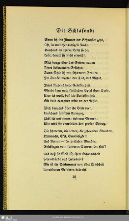 Die Schlafende