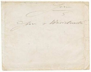 Briefumschlag an [Wilhelm Joseph] v. Wasielewski