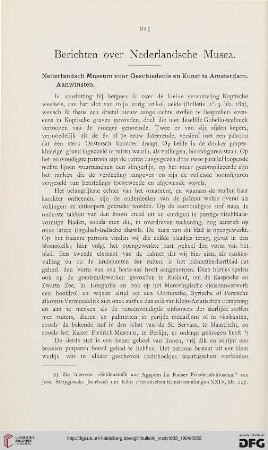 Berichten over Nederlandsche Musea