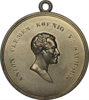 König Anton von Sachsen - Auf seine Huldigung