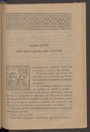 Capítulo LXXXII - Pepe Luis liquida sus cuentas
