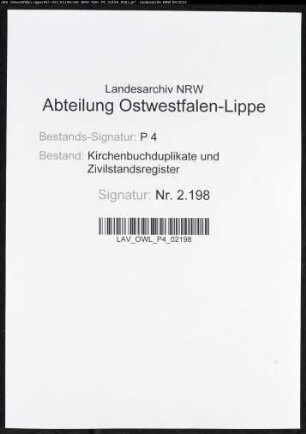 Kirchenbuchduplikat der katholischen Gemeinde Eversberg (GHT 1807-1830). (Gemeinde: Eversberg, katholische Gemeinde)