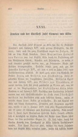 488-517 Fenelon und der Kurfürst Josef Clemens von Köln