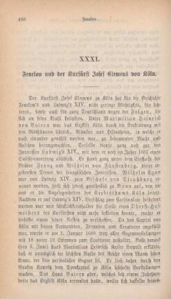 488-517 Fenelon und der Kurfürst Josef Clemens von Köln
