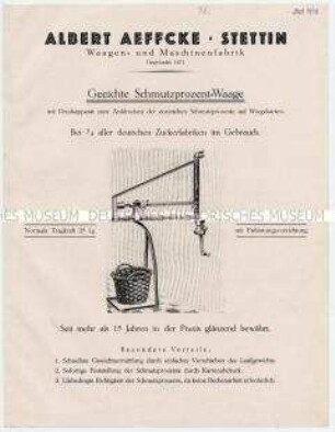 Geeichte Schmutzprozent-Waage