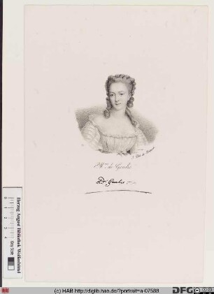 Bildnis Caroline-Stéphanie-Félicité Genlis, comtesse de, geb. Du Crest de Saint-Aubin