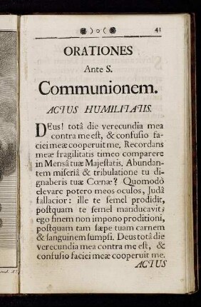Orationes ante S. Communionem.