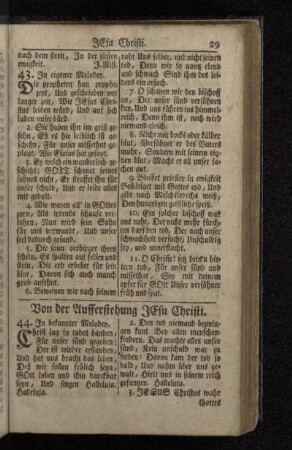 Von der Aufferstehung Jesu Christi.