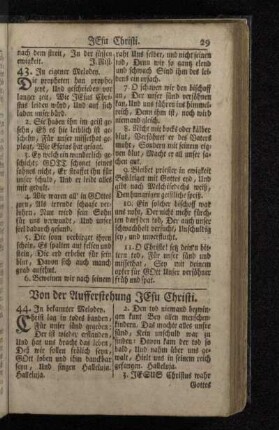 Von der Aufferstehung Jesu Christi.